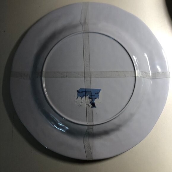 4 Melamine Plates Butterfly Floral Dinnerware New #S-3 - Picture 4 of 4